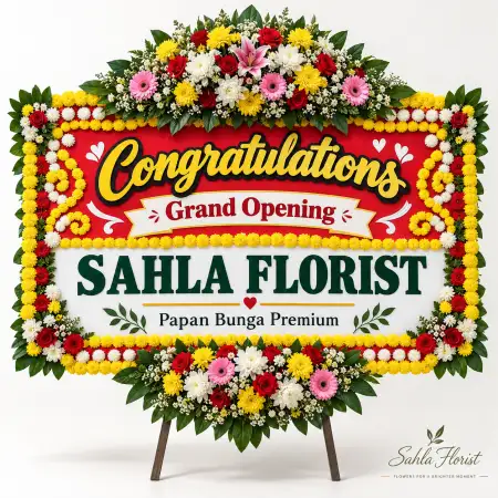 Papan Bunga Ucapan Selamat Way Halim